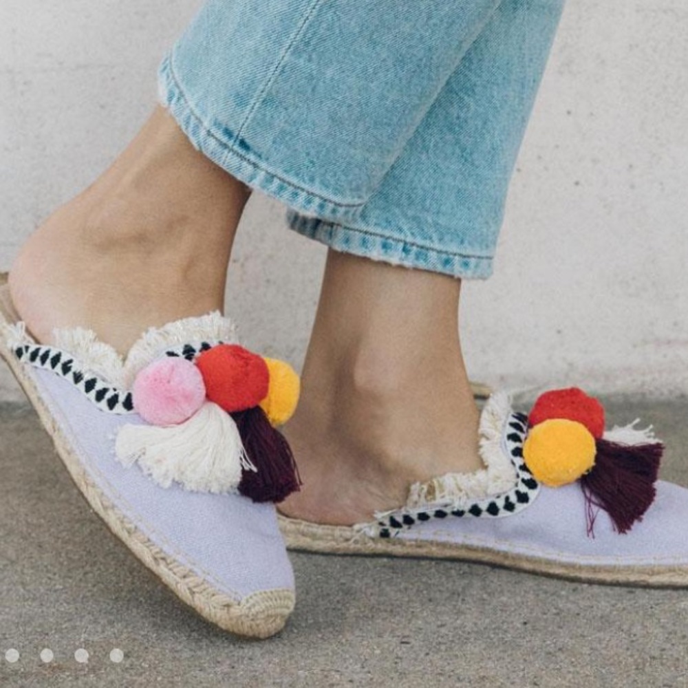 Soludos Coco Pompom Mule
